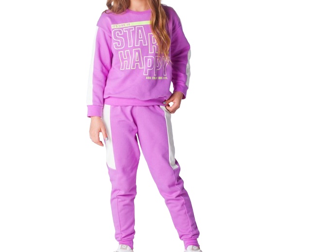 Conjunto Minhaflor Juvenil Feminina Moletom Calça