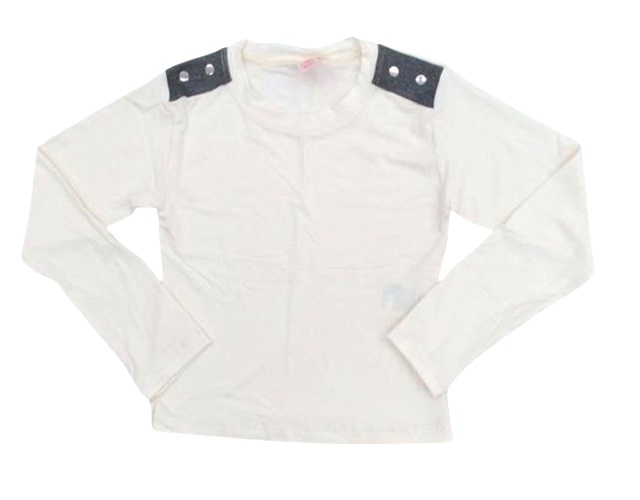 Blusa Rose Juvenil Feminina Manga Longa Viscolycra Cropped