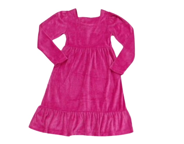 Vestido Rose Infantil Manga Longa Plush