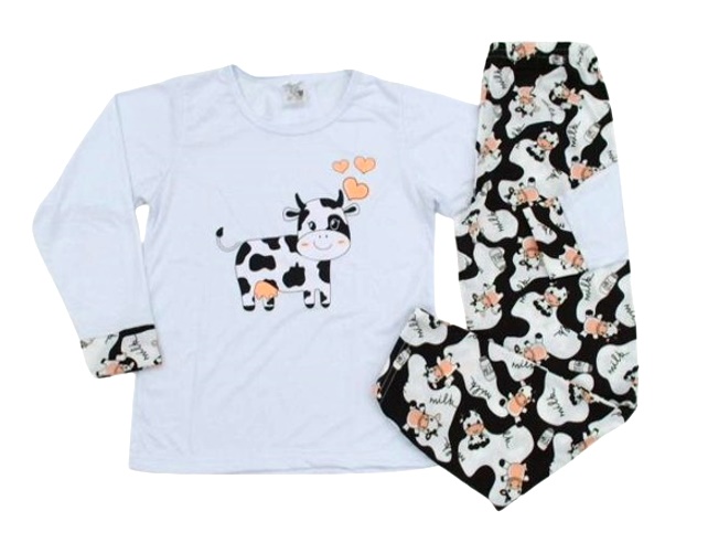 Pijama Anjodossonhos Juvenil Feminino Manga Longa Malha Pv Calça