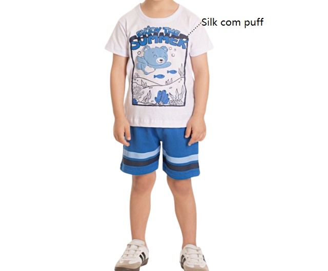 Conjunto Pimentinha Primeiros Passos Masculino Manga Curta Malha