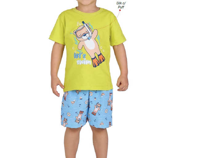 Conjunto Viston Primeiros Passos Masculino Manga Curta Malha