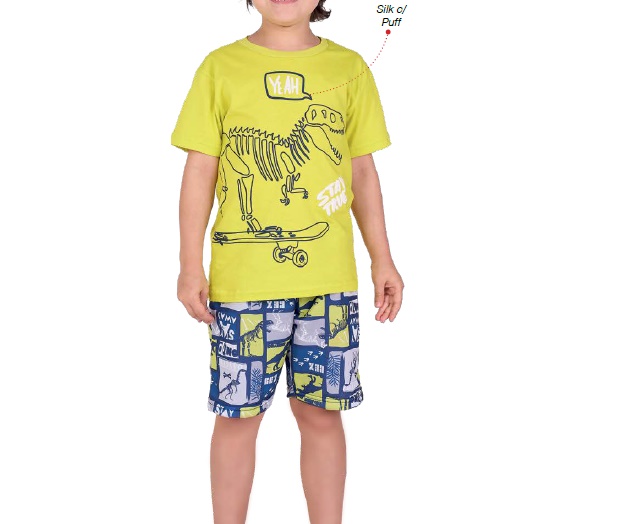 Conjunto Viston Infantil Masculino Manga Curta Malha