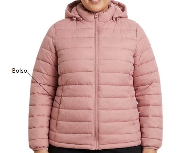 Jaqueta Grandbazar Adulto Extra Grande Feminina Matelassê Capuz