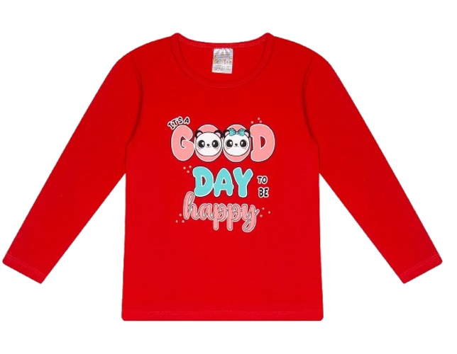 Blusa Catolele Infantil Feminina Manga Longa Cotton