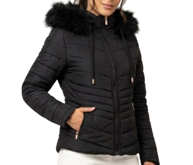 Jaqueta Ozon Adulto Feminina Nylon Matelassê Capuz