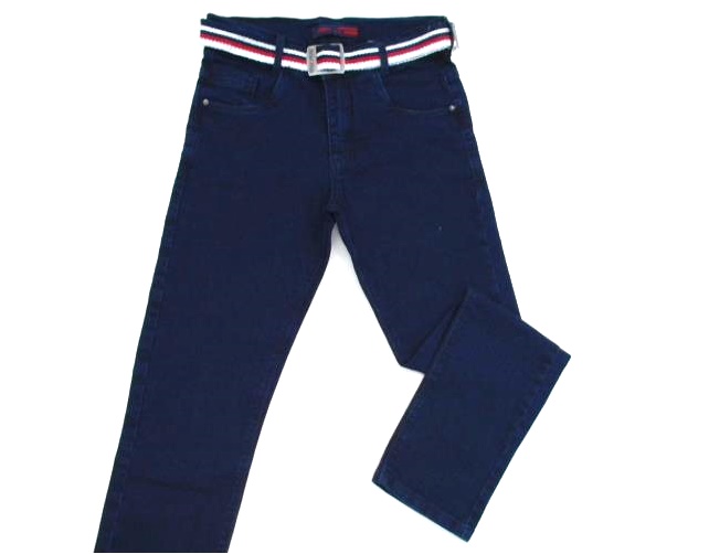 Calça Perbol Juvenil Masculina Jeans Lycra Cinto