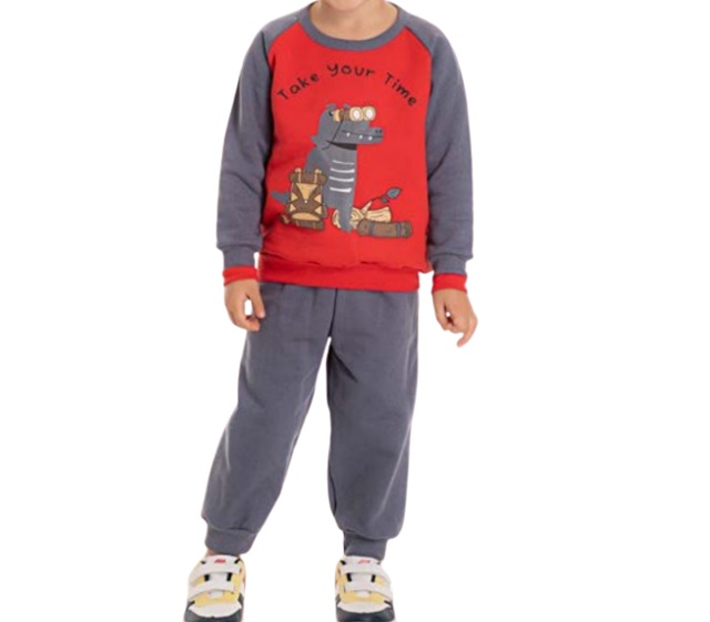 Conjunto Pimentinha Primeiros Passos Masculino Moletom