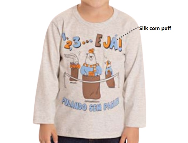 Camiseta Pimentinha Primeiros Passos Masculina Manga Longa Malha