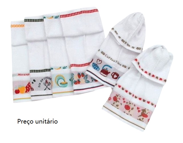 Pano-copa Mafratex Jacquard Gourmet Sortido 65x48c