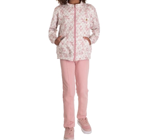 Conjunto Randa Infantil Feminino Poliéster Flanelado Legging