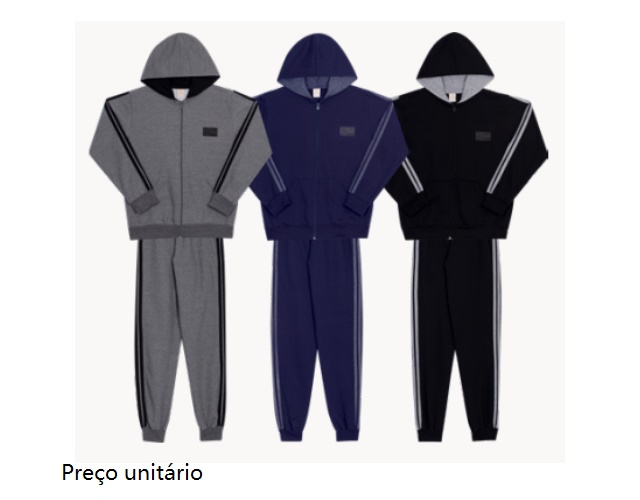 Conjunto Randa Juvenil Masculino Moletom Capuz
