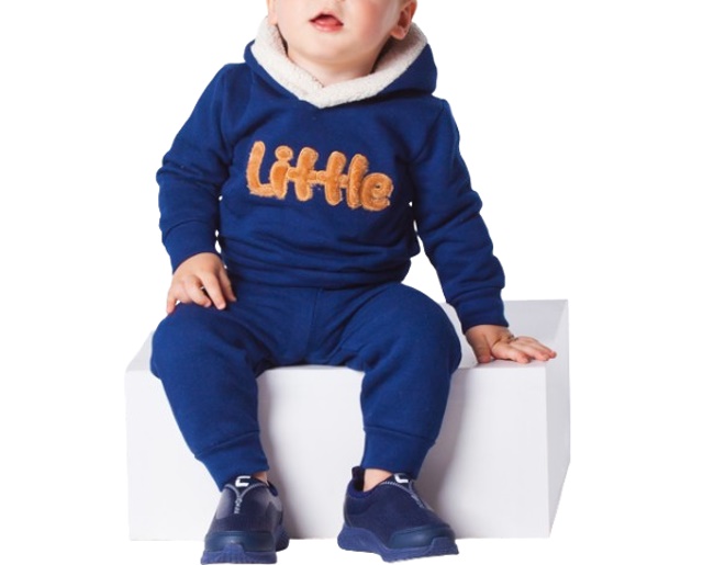 Conjunto Nekinho Bebe Masculino Moletom Capuz