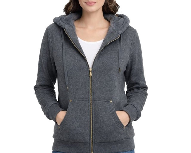 Jaqueta Kopico Adulto Feminina Poliéster Peluciada Capuz