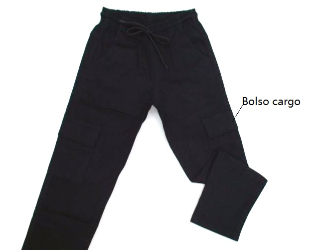 Calça Perbol Infantil Masculina Sarja Bolso Cargo