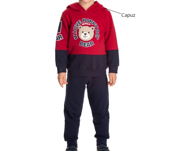 Conjunto Semprekids Primeiros Passos Masculino Moletom Capuz