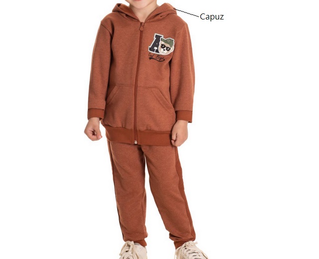Conjunto Semprekids Primeiros Passos Masculino Moletom Capuz