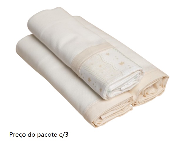 Cueiro-manta Papi Bebe Flanela 0,80x0,80m (c/3)