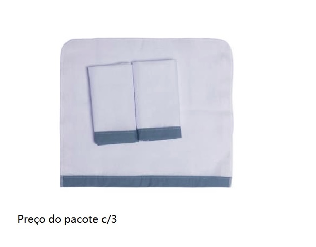 Toalha-boca Papi Bebe Algodão C/faixa 30x30cm (c/3)