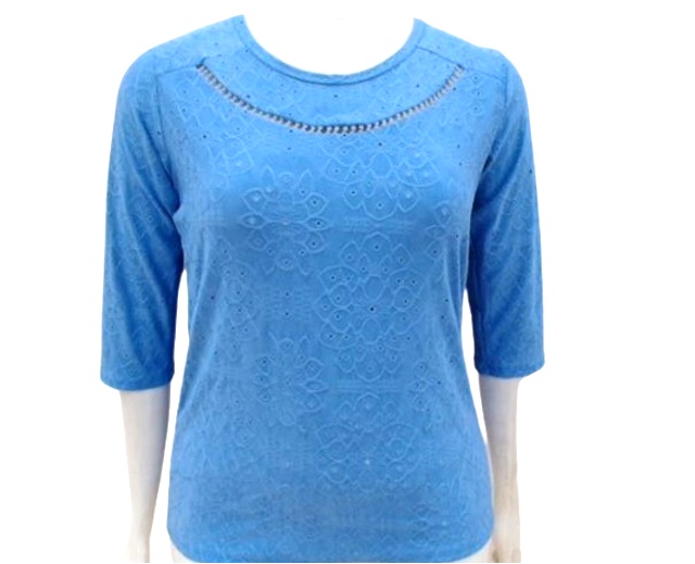 Blusa Vestbem Adulto Extra Grande Feminina Manga 3/4 Poliéster Lesi