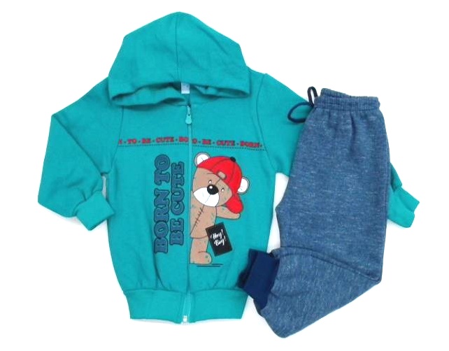 Conjunto Wilbertex Primeiros Passos Masculino Moletom Capuz