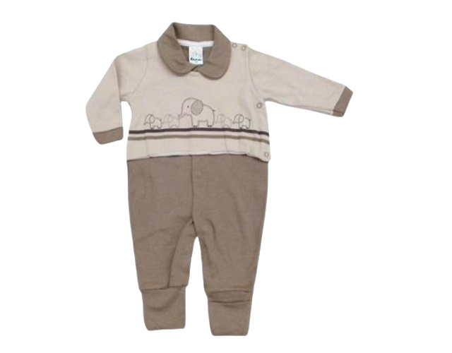 Macacão Petutinha Bebe Masculino Longo Suedine Pé Reversí