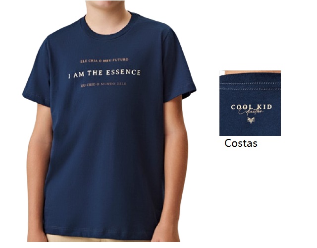 Camiseta Mmt Juvenil Masculina Manga Curta Malha