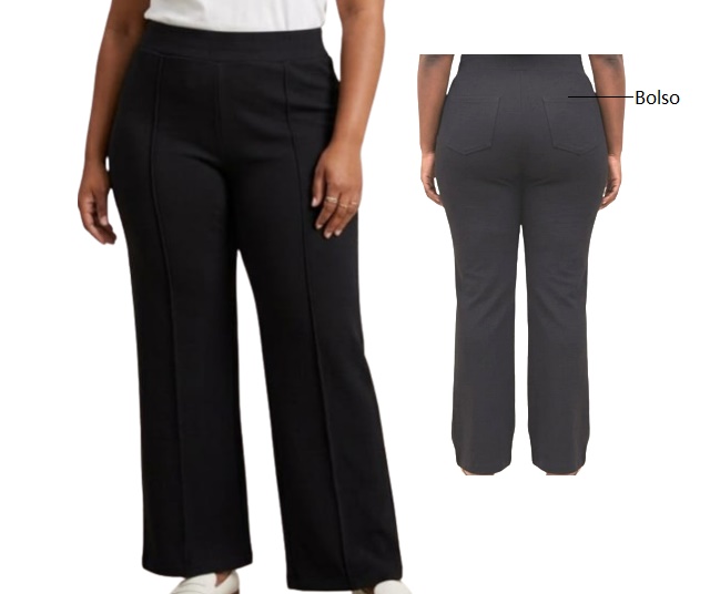 Calça Exportline Adulto Extra Grande Feminina Jacquard 2bolsos