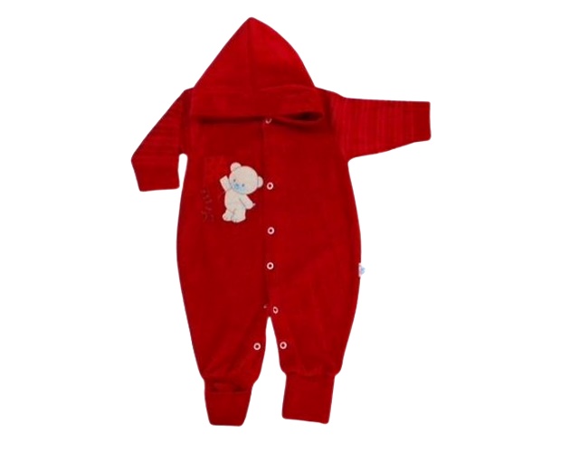 Macacão Seven Bebe Masculino Longo Plush Capuz Pé Reversí