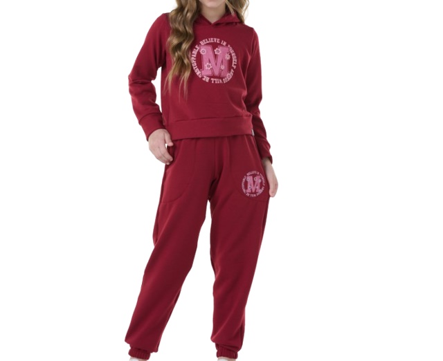Conjunto Sweetchild Juvenil Feminino Moletom Capuz Calça