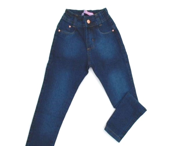 Calça Nacional Infantil Feminina Jeans Lycra