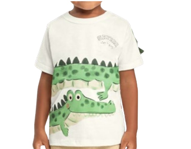 Camiseta Livy Primeiros Passos Masv Manga Curta Malha