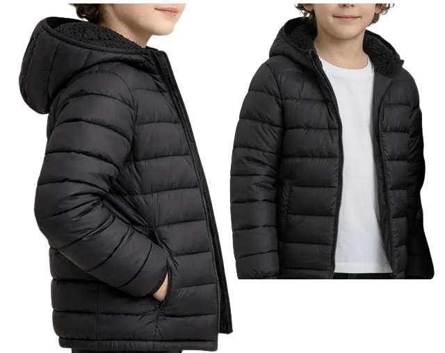 Jaqueta Kopico Infantil Masculina Nylon Matelassê Capuz