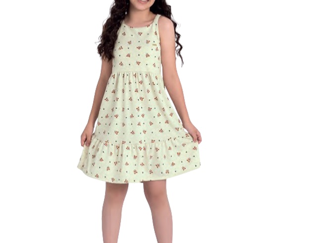 Vestido Duduka Juvenil Alça Malha Ana Bola Estampado