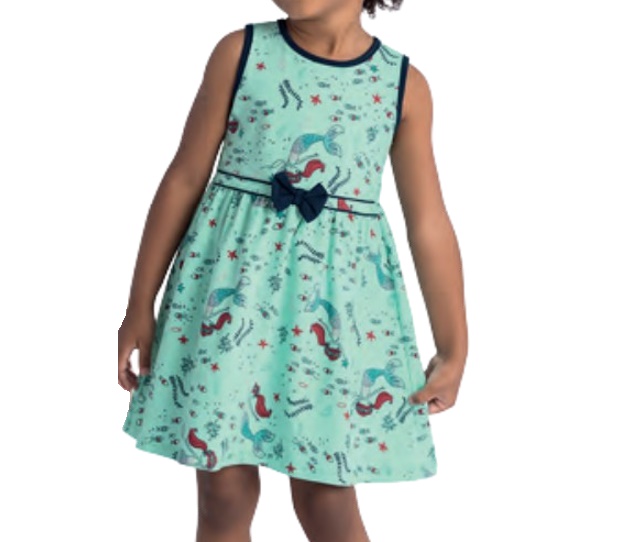 Vestido Duduka Primeiros Passos Regata Cotton Estampado