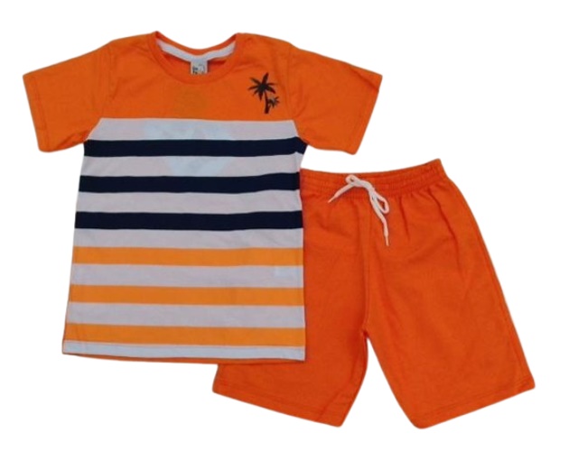 Conjunto Gatutty Infantil Masculino Manga Curta Malha