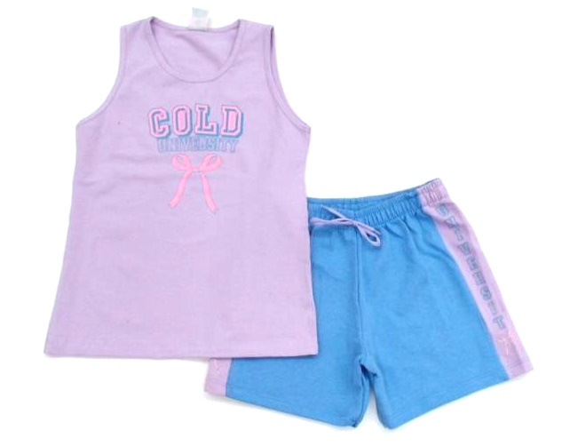 Conjunto Gatutty Juvenil Feminino Regata Cotton Short