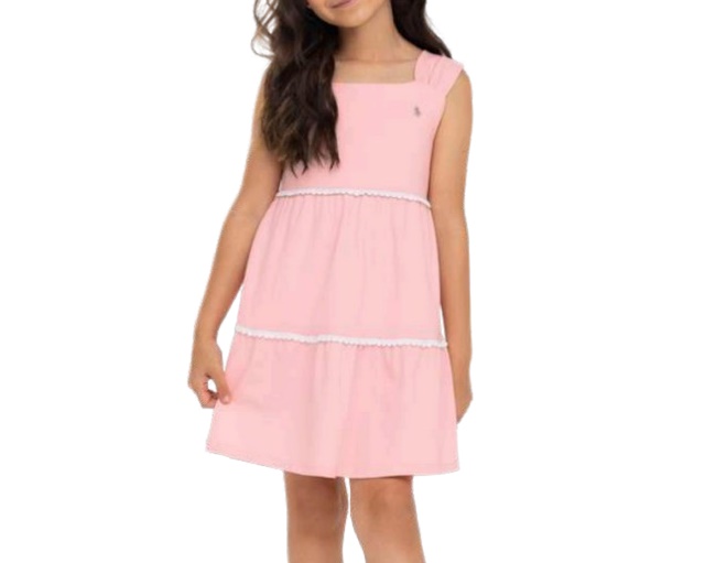 Vestido Lecimar Infantil Regata Cotton