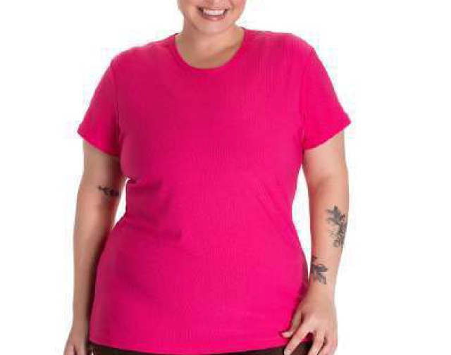 Blusa Sangosplus Adulto Extra Grande Feminina Manga Curta Poliéster Trabalha