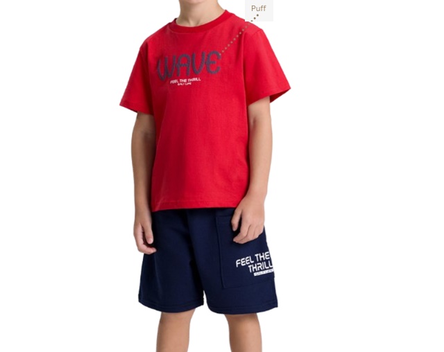 Conjunto Sportsul Infantil Masculino Manga Curta Malha