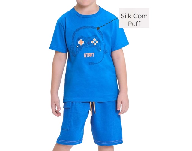 Conjunto Viston Infantil Masculino Manga Curta Malha