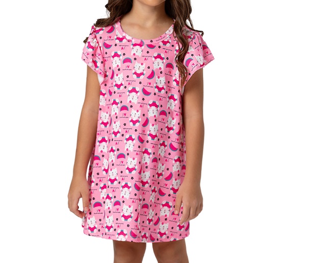 Vestido Trin Infantil Manga Japonesa Sublimado