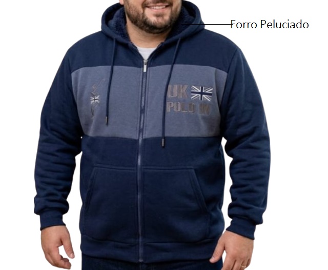 Jaqueta Kopico Adulto Extra Grande Masculina Poliéster Capuz