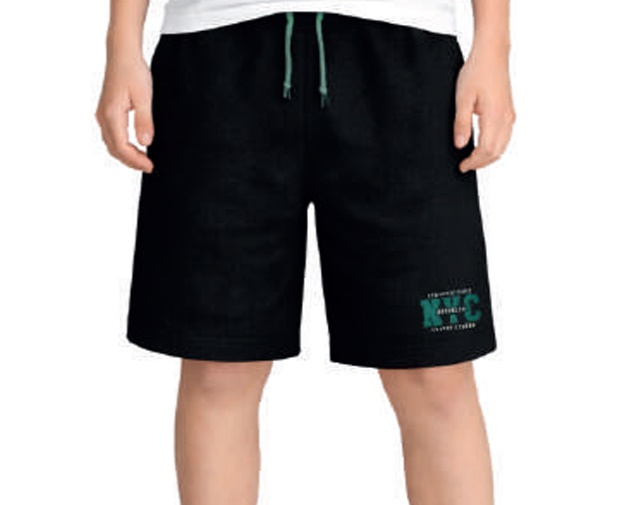Bermuda Desayner Juvenil Masculina Moletom 2bolsos