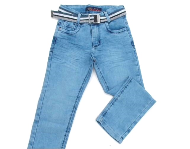 Calça Perbol Infantil Masculina Jeans Lycra Cinto