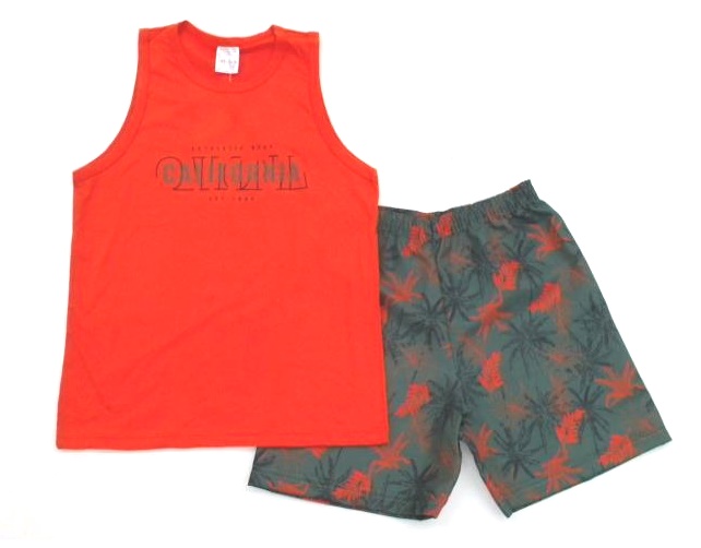 Conjunto Catolele Juvenil Masculino Regata Malha