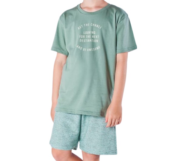 Conjunto Nk Juvenil Masculino Manga Curta Malha