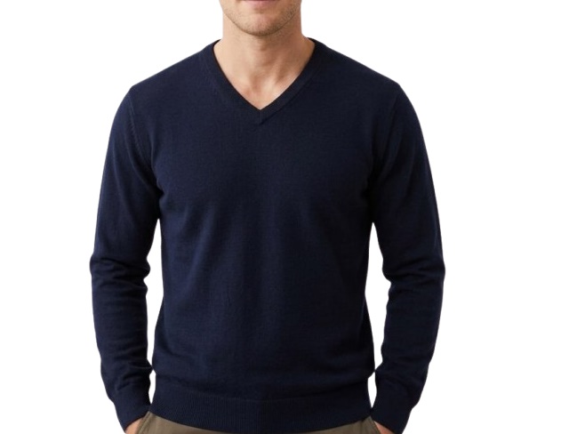 Blusa Giorgiobianco Adulto Masculina Lã/Acrílico Decote V