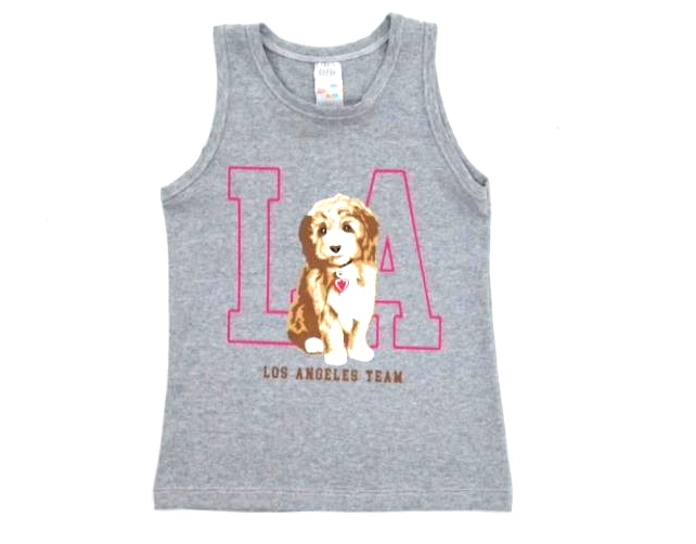 Blusa Shumakids Infantil Feminina Regata Cotton