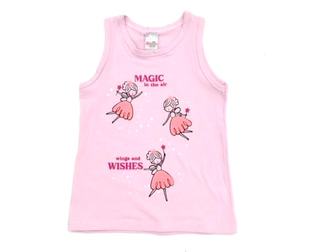 Blusa Shumakids Infantil Feminina Regata Cotton